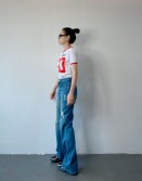 Washed Flares Jeans #250421